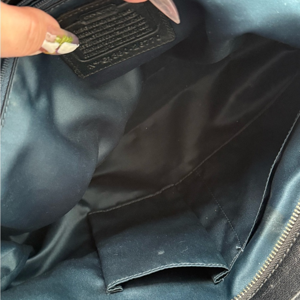 Coach Madison Chenille Ocelot Tote bag. 
 Black Leopard Print - Picture 7 of 12